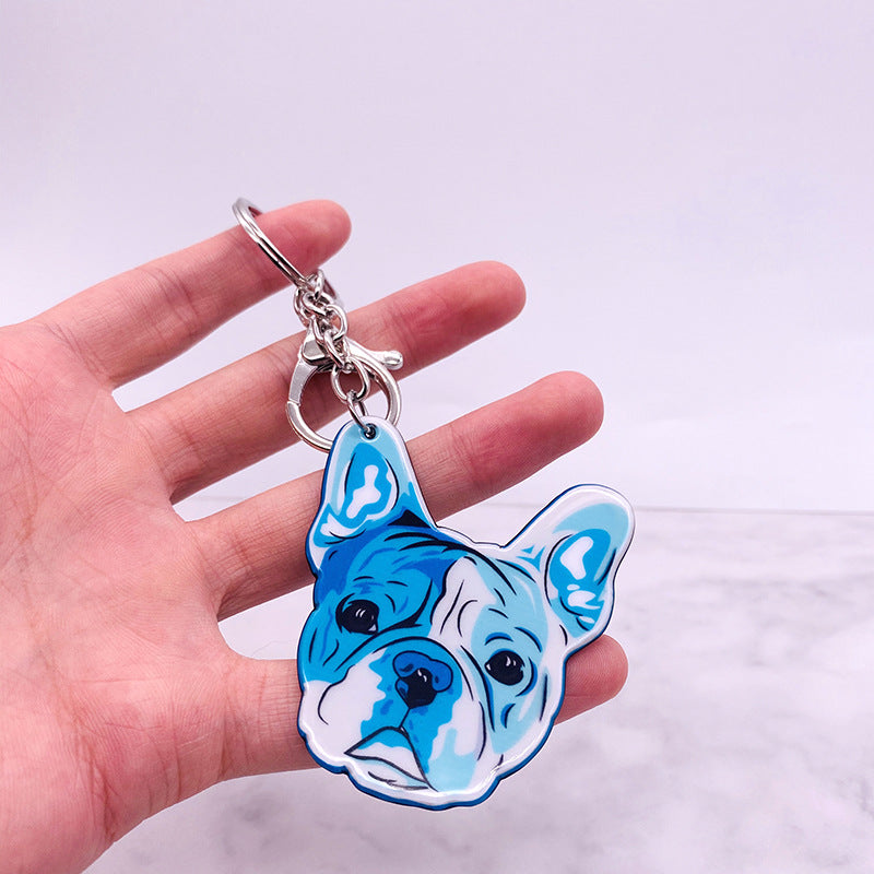 Wholesale of Cute Dog Acrylic Keychains